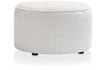 Coco Maison Roan poef rond H44cm Creme 